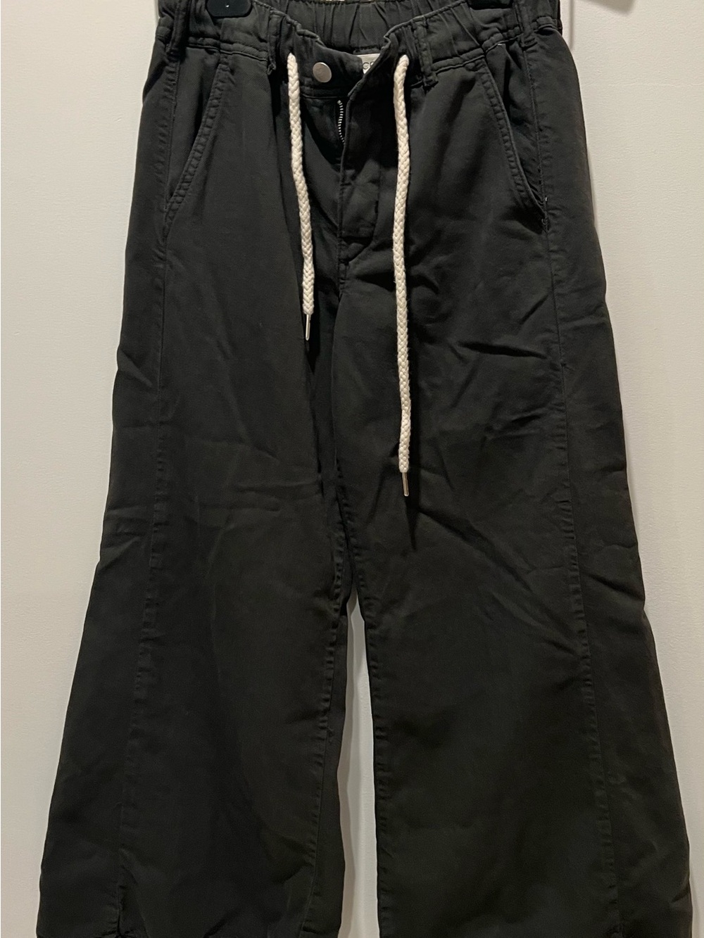 Pilcro Anthropologie XS wide leg palazzo pants charcoal color. Washed, not worn - Picture 7 of 13